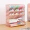 Spacrea Pen Holder Desk Organizer - Desk Organizers and Accessories, Pencil Holder with 10 Compartments and 1 Drawer(Rose Gold)